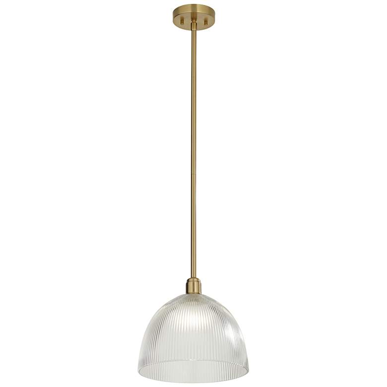 Image 5 Williams 12" Wide Antique Brass Dome Mini Pendant more views