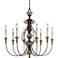 Williams Collection 30" Wide Rust Chandelier