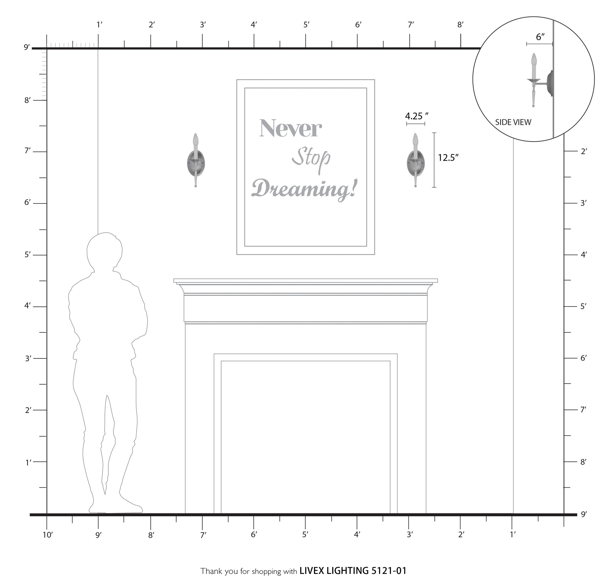 Williamsburg 1 Light Antique Brass Candle Wall Sconce