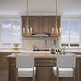 Williamsburg 11-in 3-Light Polished Brass Candle Chandelier