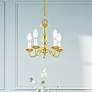 1_Williamsburg 13" Wide Polished Brass 5-Light Chandelier