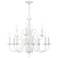 Williamsburg 26" Wide White 12-Light 2-Tier Chandelier