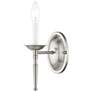 2_Williamsburg 4.25-in W 1-Light Brushed Nickel Candle Wall Sconce