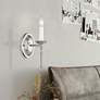 1_Williamsburg 4.25-in W 1-Light Brushed Nickel Candle Wall Sconce
