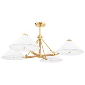 Image1 of Williamsburg 8 Light Chandelier - Brass