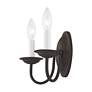 6_Williamsburg 9.75-in W 2-Light Bronze Candle Wall Sconce more views