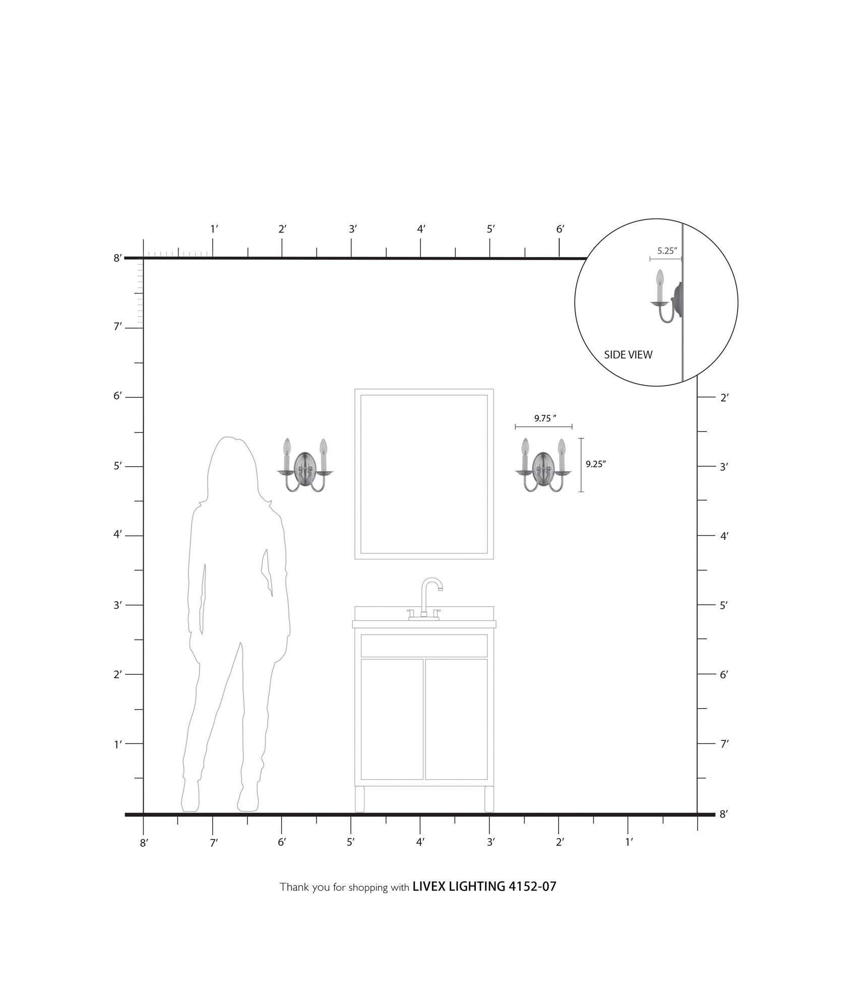Williamsburg 9.75-in W 2-Light Bronze Candle Wall Sconce