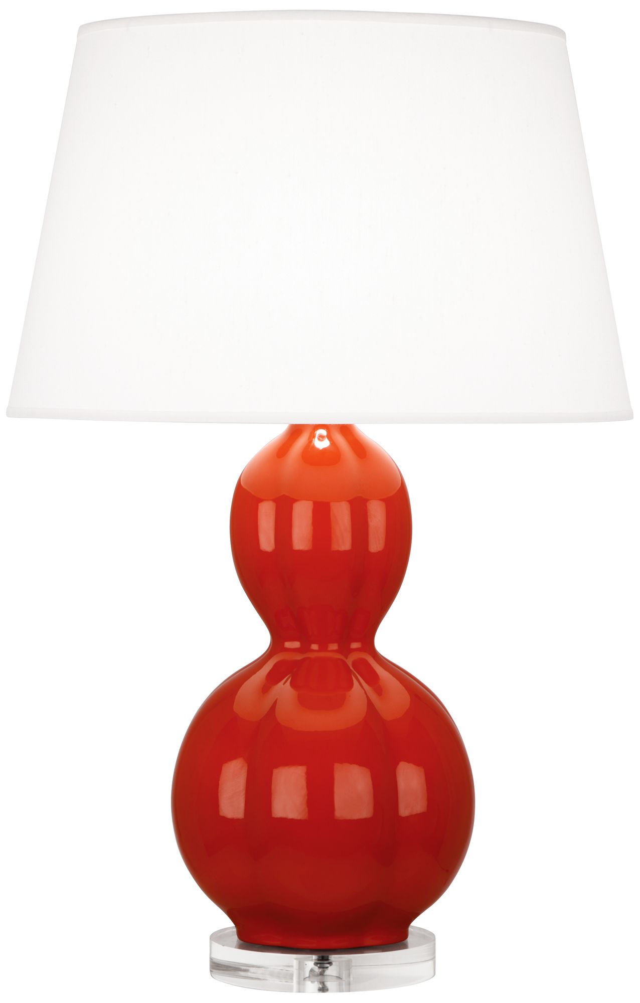 Red ceramic best sale table lamp