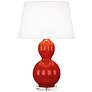 Williamsburg Randolph 30 3/4" Red Ceramic Table Lamp