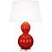 Williamsburg Randolph 30 3/4" Red Ceramic Table Lamp