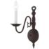 Williamsburgh 1 Light Bronze Candle Wall Sconce