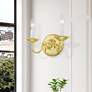 1_Williamsburgh 2 Light Polished Brass Candle Wall Sconce
