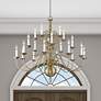 1_Williamsburgh 20 Light Antique Brass Foyer Chandelier