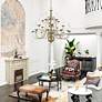 6_Williamsburgh 20 Light Antique Brass Foyer Chandelier more views
