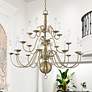 7_Williamsburgh 20 Light Antique Brass Foyer Chandelier more views