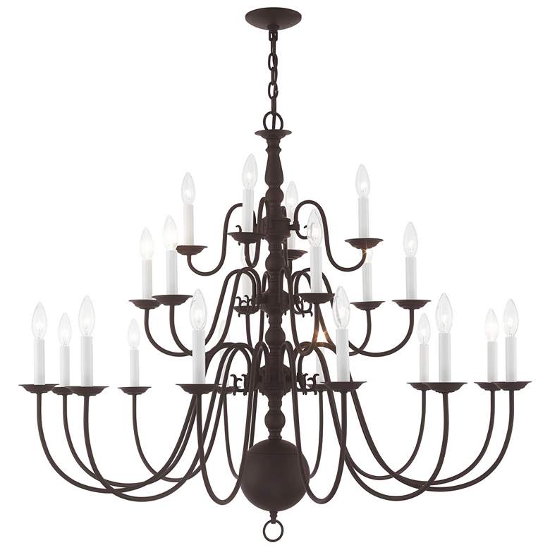 Image 1 Williamsburgh 22 Light Bronze Chandelier