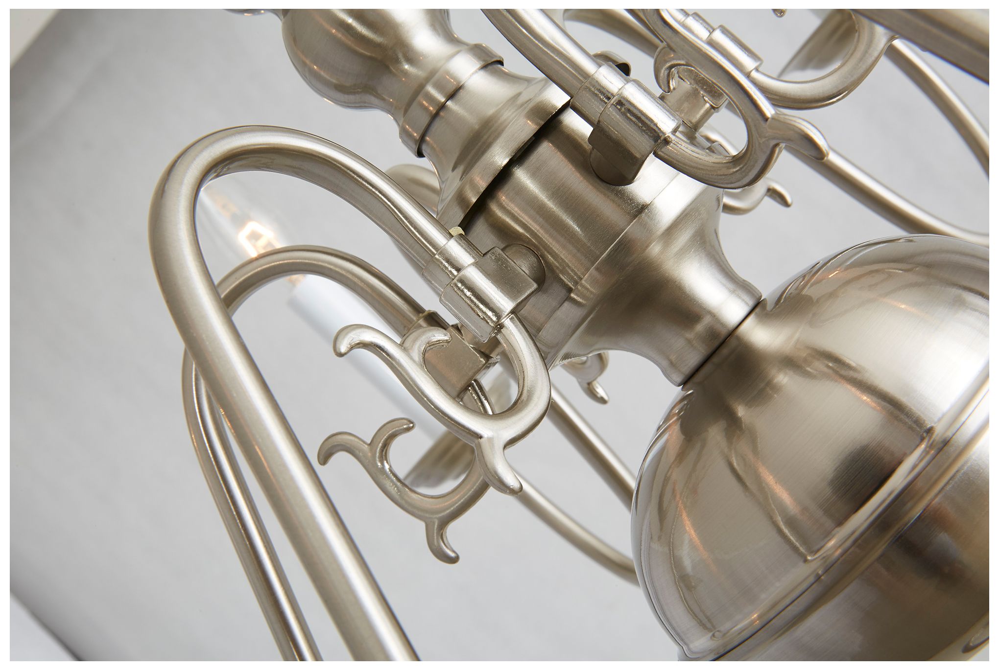 Image 5 Williamsburgh 24" Wide Brushed Nickel 6-Light Chandelier more views