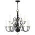 Williamsburgh 26" Wide Black 12-Light Chandelier