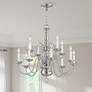 2_Williamsburgh 26"W Brushed Nickel 12-Light 2-Tier Chandelier