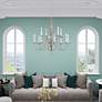 7_Williamsburgh 26"W Brushed Nickel 12-Light 2-Tier Chandelier more views