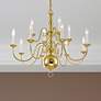 2_Williamsburgh 32" Wide Polished Brass 12-Light Chandelier