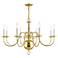 Williamsburgh 32" Wide Polished Brass 8-Light Chandelier