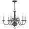 Williamsburgh 6 Light Scandinavian Gray Chandelier