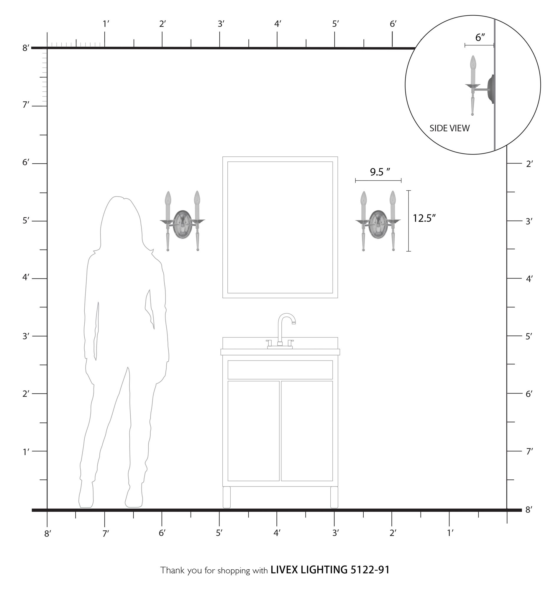 Williamsburgh 9 1/4" High Brushed Nickel 2-Light Wall Sconce