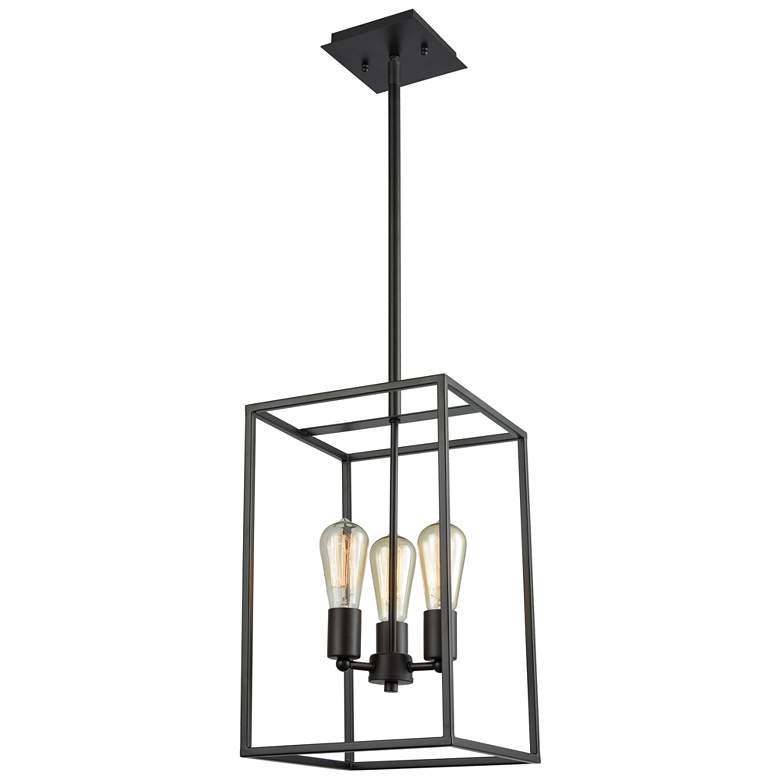 Image 1 Williamsport 10" Wide 3-Light Chandelier - Oil Rubbed Bronze