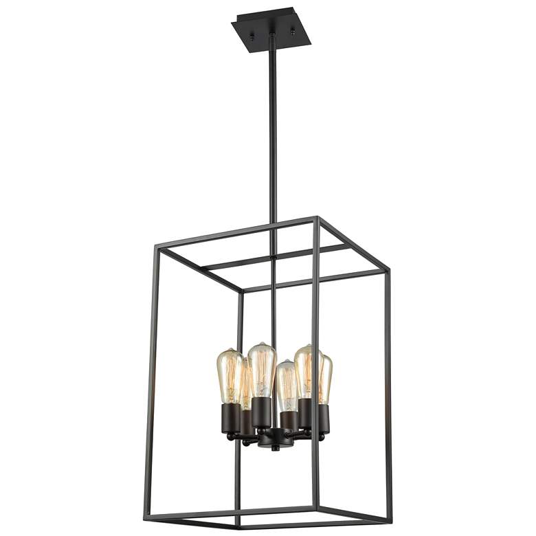 Image 1 Williamsport 14" Wide 6-Light Chandelier - Oil Rubbed Bronze