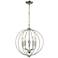 Williamsport 19" Wide 5-Light Chandelier - Brushed Nickel