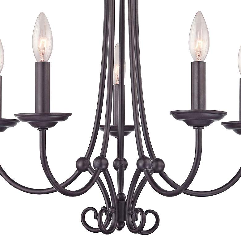 Image 4 Williamsport 20" Wide Oil-Rubbed Bronze 5-Light Chandelier more views