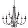 Williamsport 34" Wide Oil-Rubbed Bronze 9-Light Chandelier