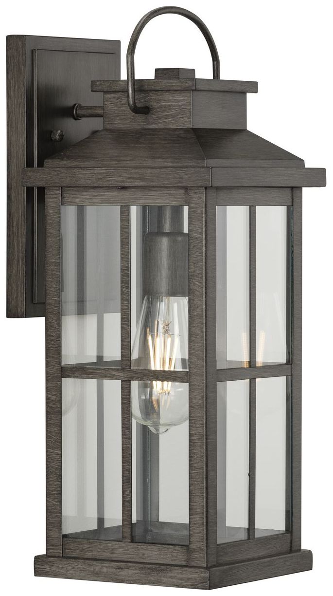 Image 5 Williamston Collection One-Light Clear Glass Large Outdoor Wall Lantern more views