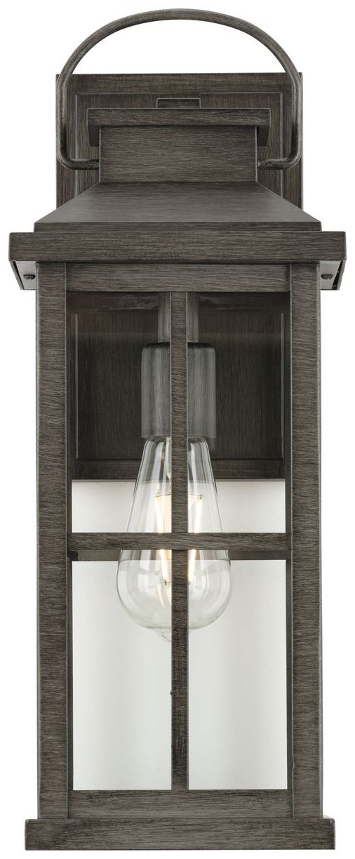 Image 6 Williamston Collection One-Light Clear Glass Large Outdoor Wall Lantern more views