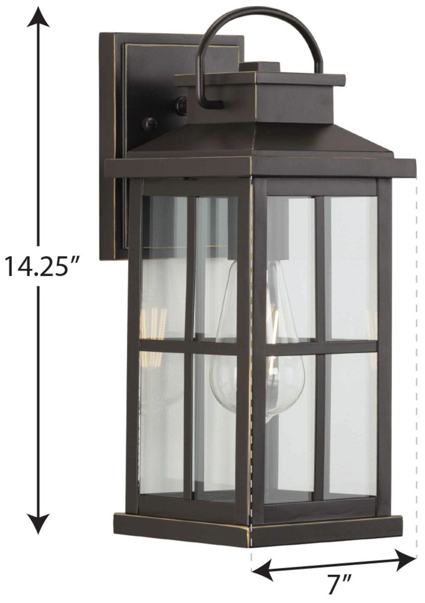 Image 4 Williamston Collection One-Light Clear Glass Medium Outdoor Wall Lantern more views
