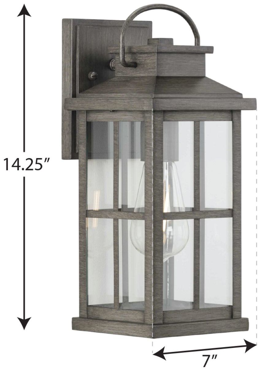 Image 4 Williamston Collection One-Light Clear Glass Medium Outdoor Wall Lantern more views