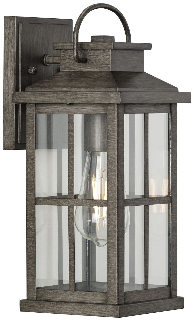 Image 5 Williamston Collection One-Light Clear Glass Medium Outdoor Wall Lantern more views