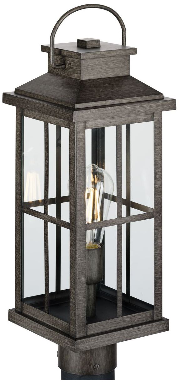 Image 3 Williamston Collection One-Light Clear Glass Outdoor Post Lantern more views