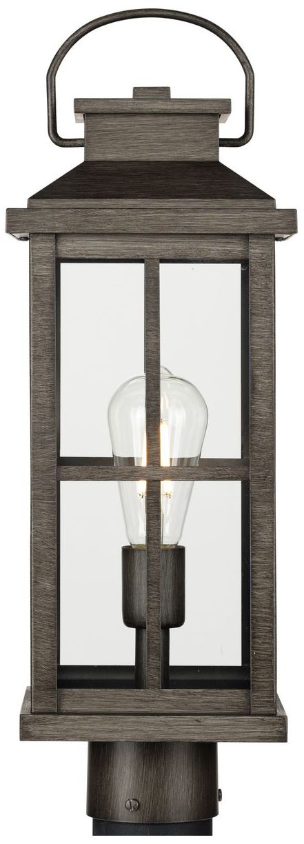Image 4 Williamston Collection One-Light Clear Glass Outdoor Post Lantern more views