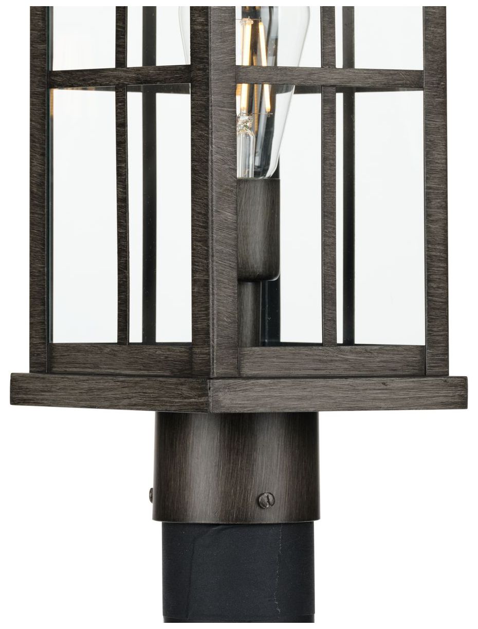 Williamston Collection One-Light Clear Glass Outdoor Post Lantern