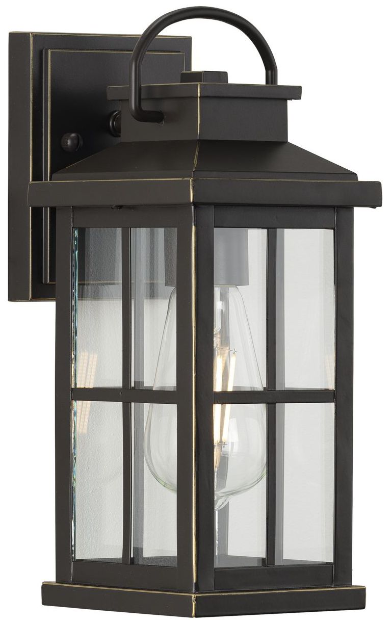 Williamston Collection One-Light Clear Glass Small Outdoor Wall Lantern