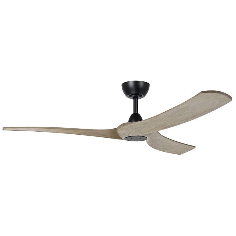 Image 1 Williwaw 60" 3-Blade Fan with 5 Speed Remote Driftwood Blades/Black Ac