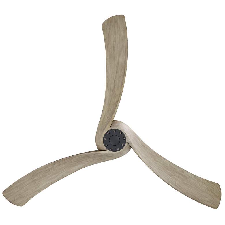 Image 3 Williwaw 60" 3-Blade Fan with 5 Speed Remote Driftwood Blades/Black Ac more views