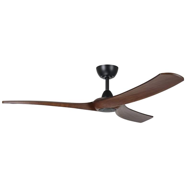 Image 1 Williwaw 60" 3-Blade Fan with 5 Speed Remote Walnut Blades/Black Accen