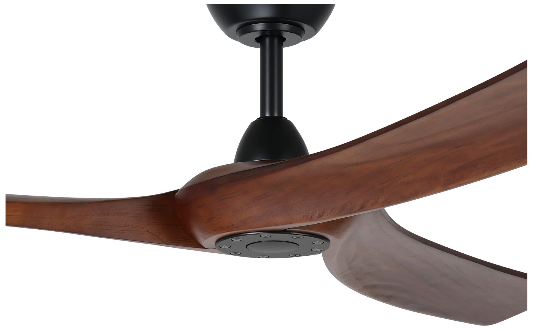 Image 2 Williwaw 60" 3-Blade Fan with 5 Speed Remote Walnut Blades/Black Accen more views
