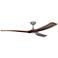 Williwaw 72" 3-Blade Fan w/ 5 Speed Remote Acacia Blades