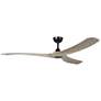 1_Williwaw 72" 3-Blade Fan with 5 Speed Remote Driftwood Blades/Black Ac