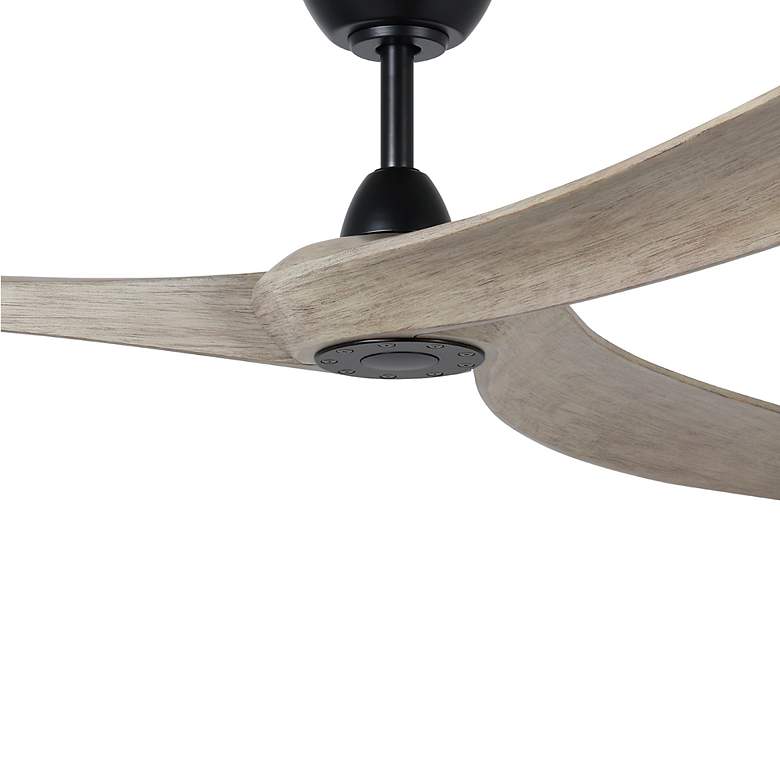 Image 2 Williwaw 72" 3-Blade Fan with 5 Speed Remote Driftwood Blades/Black Ac more views
