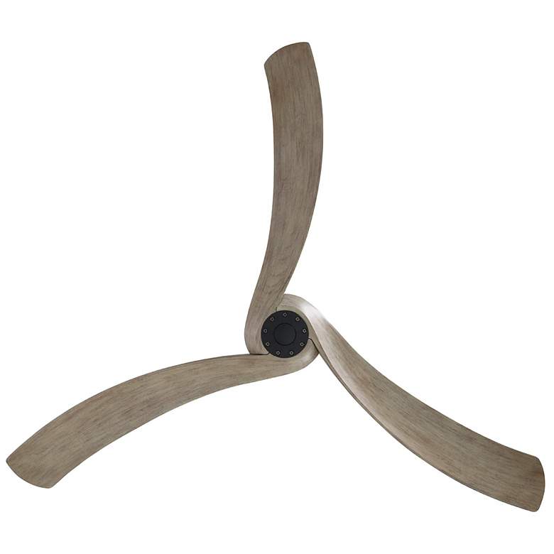 Image 3 Williwaw 72" 3-Blade Fan with 5 Speed Remote Driftwood Blades/Black Ac more views